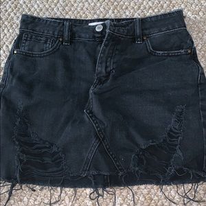 Black Pacsun Jean Skirt